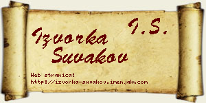 Izvorka Šuvakov vizit kartica